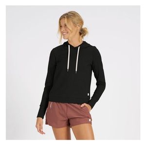 VUORI essential hoodie black heather